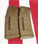 画像2: 米軍実物 MAGPUL PMAG 30 GEN M3 AR-15/M4/M16 30連マガジン   WINDOW 両窓 30rd マグ 5.56mm コヨーテタン　2個セット  (2)