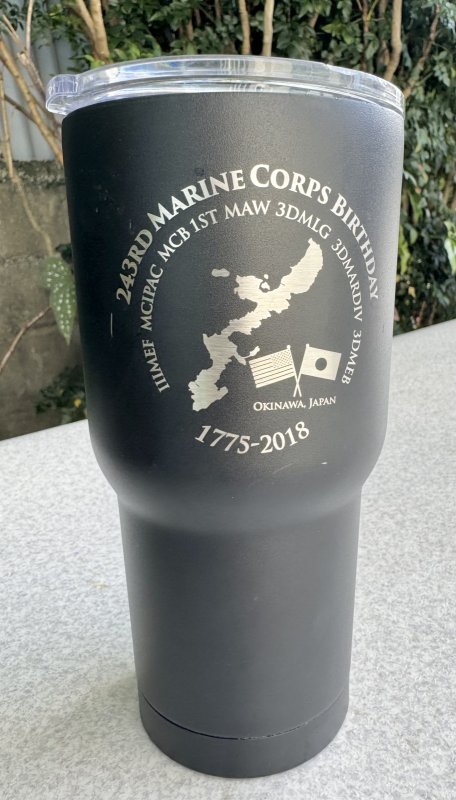 画像2: 米海兵隊実物 2018  243nd birthday  テンレスタンブラー (2)
