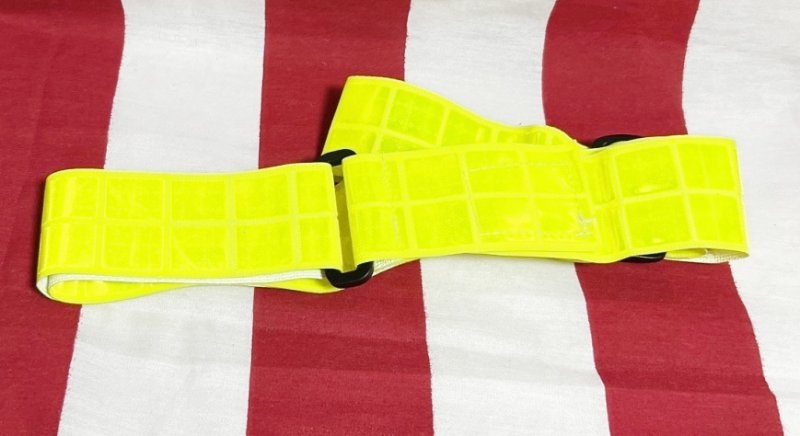 画像1: 米軍実物 反射 リフレクション べルト イエロー (1)
