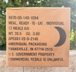 画像4: 米軍実物 2026年4月検【アメリカル】MREレーション非常食/戦闘食 MENU-A 12個 セット (4)