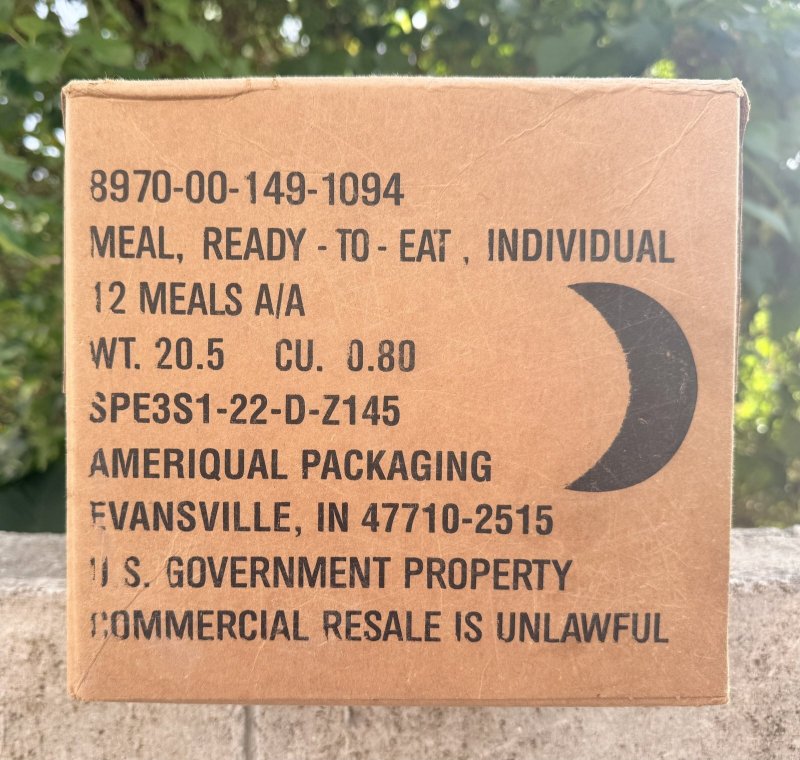 画像4: 米軍実物 2026年4月検【アメリカル】MREレーション非常食/戦闘食 MENU-A 12個 セット (4)