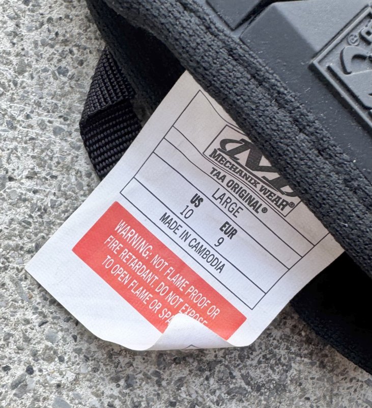 画像7: 米軍放出品　メカニクス MECHANIX オリジナルグローブ L グローブ (7)