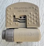 画像2: 米軍実物 SUREFIRE ヘルメットライト イエローグリーン 赤外線 タン (2)