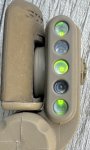 画像10: 米軍実物 SUREFIRE ヘルメットライト イエローグリーン 赤外線 タン (10)