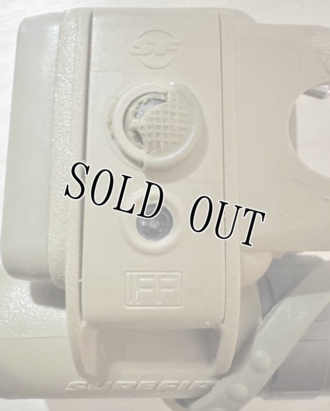 画像7: 米軍実物 SUREFIRE ヘルメットライト イエローグリーン 赤外線 タン (7)