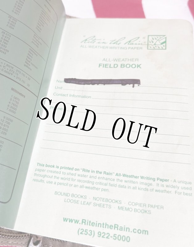 画像5: 米軍放出品　Rite In The Rain　メモ帳＆ポーチC980セット (5)