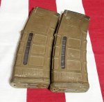 画像2: 米軍実物 MAGPUL PMAG 30 GEN M3 AR-15/M4/M16 30連マガジン   WINDOW 両窓 30rd マグ 5.56mm コヨーテタン　2個セット  (2)
