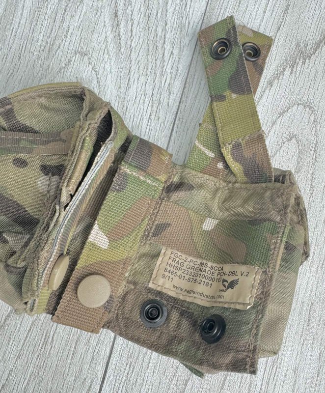 画像4: 米軍実物 EAGLE製 SOF MODULAR V.2   ダブルグレネードポーチ マルチカム (4)