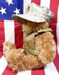 画像2: 米軍放出品 USMC 海兵隊 ミリタリー オードナンスプレキャリ着用ベアー　 (2)
