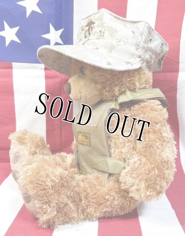 画像2: 米軍放出品 USMC 海兵隊 ミリタリー オードナンスプレキャリ着用ベアー　 (2)