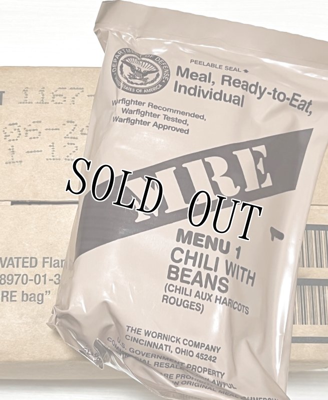 画像1: 米軍実物 2024年検 【ワーニック社】 MREレーション/戦闘食　MENU-1 (1)