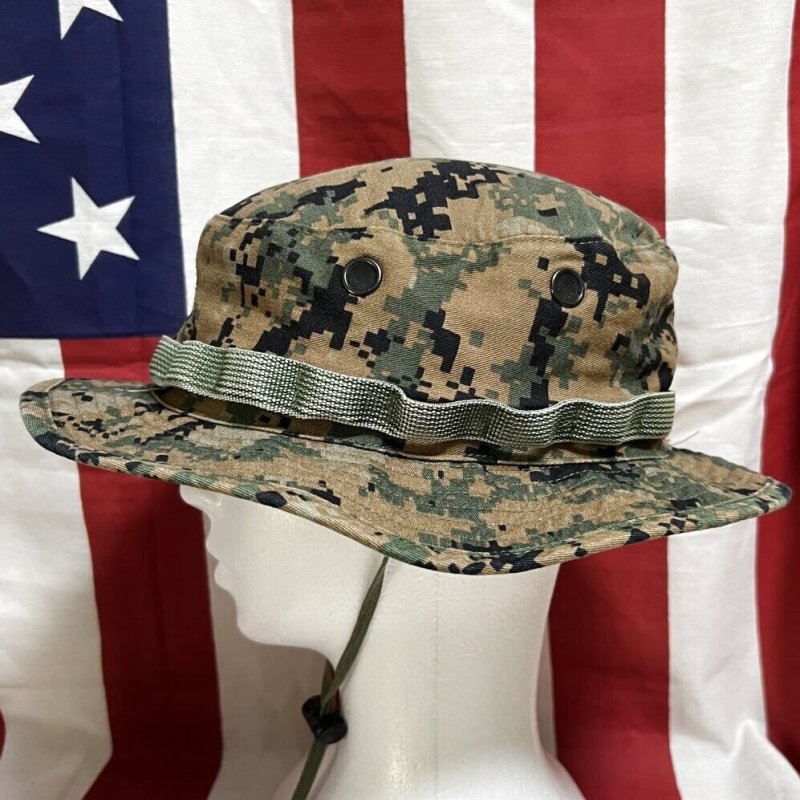 画像2: 米軍実物 ウッドランドマーパットブーニーハット　LARGE (2)