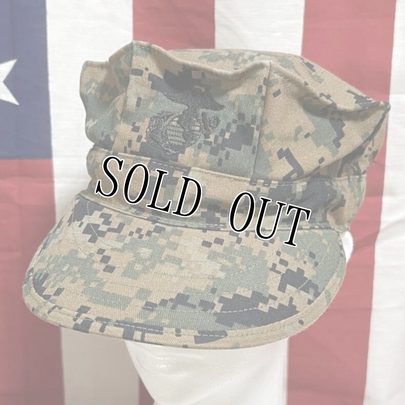 画像1: 米軍実物　USMC　ウッドランドマーパット　CAP　LARGE (1)