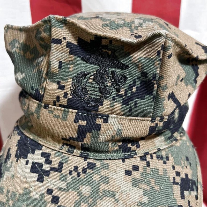 画像2: 米軍実物　USMC　ウッドランドマーパット　CAP　LARGE (2)