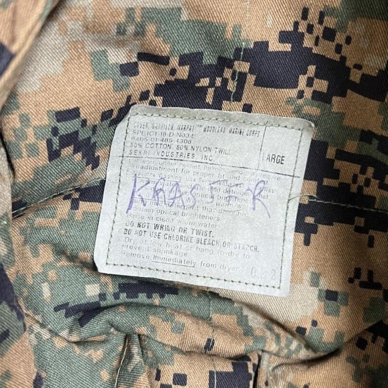 画像6: 米軍実物　USMC　ウッドランドマーパット　CAP　LARGE (6)