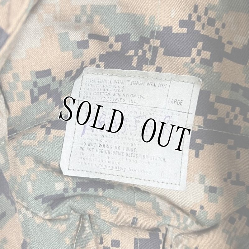 画像6: 米軍実物　USMC　ウッドランドマーパット　CAP　LARGE (6)