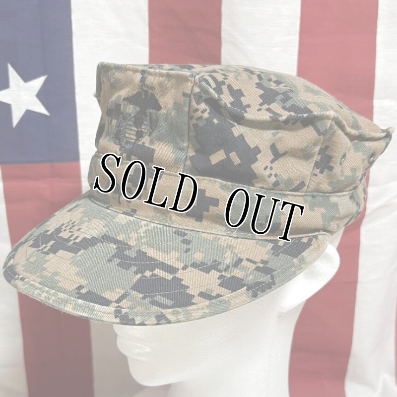 画像1: 米軍実物　USMC　ウッドランドマーパット　CAP　LARGE (1)
