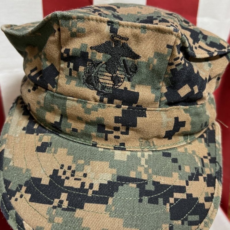 画像2: 米軍実物　USMC　ウッドランドマーパット　CAP　LARGE (2)