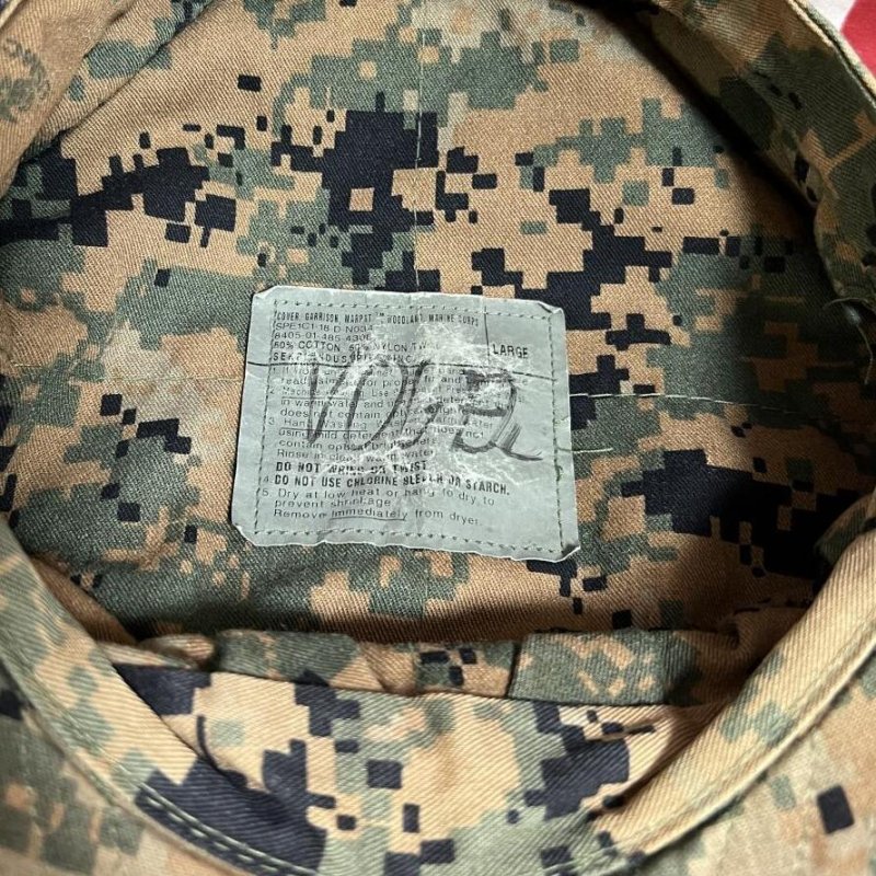 画像6: 米軍実物　USMC　ウッドランドマーパット　CAP　LARGE (6)