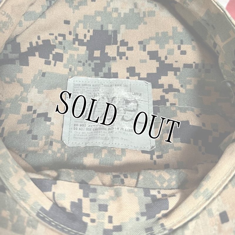 画像6: 米軍実物　USMC　ウッドランドマーパット　CAP　LARGE (6)