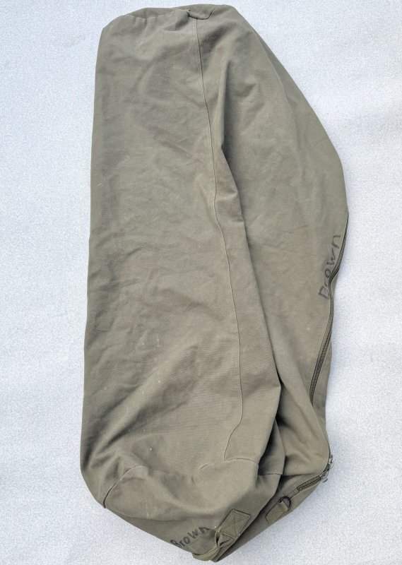 画像2: 米軍放出品 コットン ダッフルバッグ　SEA BAG (2)