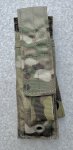 画像1: 米軍実物 M9 SINGLE MAG POUCH FLAT シングル マグポーチ フラット マルチカム (1)
