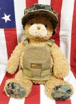 画像1: 米軍放出品 USMC 海兵隊 ミリタリー オードナンスプレキャリ着用ベアー  (1)