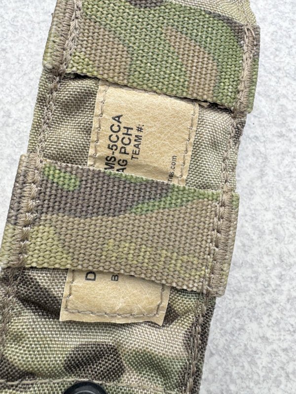 画像4: 米軍実物 M9 SINGLE MAG POUCH FLAT シングル マグポーチ フラット マルチカム (4)