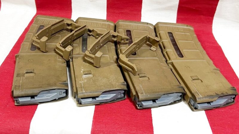 画像5: 米軍実物 MAGPUL PMAG 30 GEN M3 AR-15/M4/M16 30連マガジン   WINDOW 両窓 30rd マグ 5.56mm コヨーテタン 4個セット  (5)