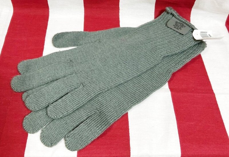 画像1: 米軍実物 CW GLOVE INSERT TYPEII CLASS2 軍手 グレー X LARGE (1)