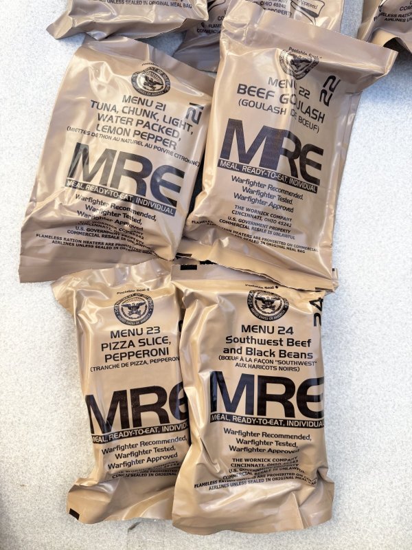 画像4: 米軍実物 ワーニック社 MREレーション/戦闘食 MENU-B 12個セット 2023年4月検品 (4)