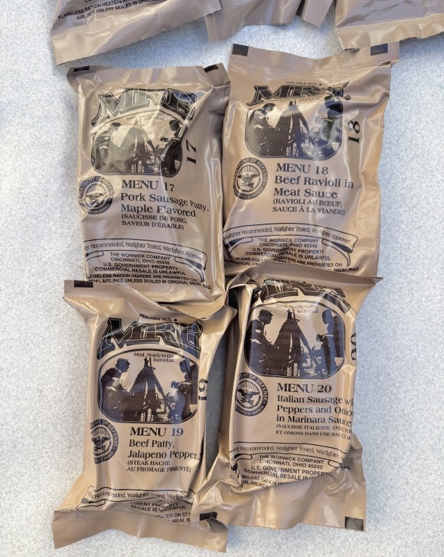 画像3: 米軍実物 ワーニック社 MREレーション/戦闘食 MENU-B 12個セット 2023年4月検品 (3)