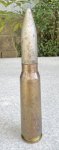 画像1: 米軍実物 20mm 機関砲空薬莢 使用済み 安全品  (1)