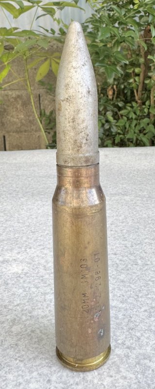 画像1: 米軍実物 20mm 機関砲空薬莢 使用済み 安全品  (1)