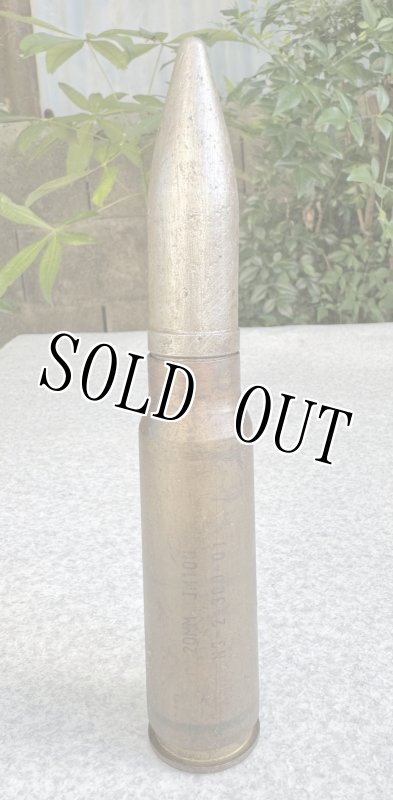 画像1: 米軍実物 20mm 機関砲空薬莢 使用済み 安全品  (1)