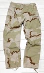 画像1: 米軍実物 デザート3C 迷彩カモフラージュパンツ L-LONG (1)