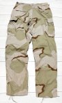 画像2: 米軍実物 デザート3C 迷彩カモフラージュパンツ L-LONG (2)
