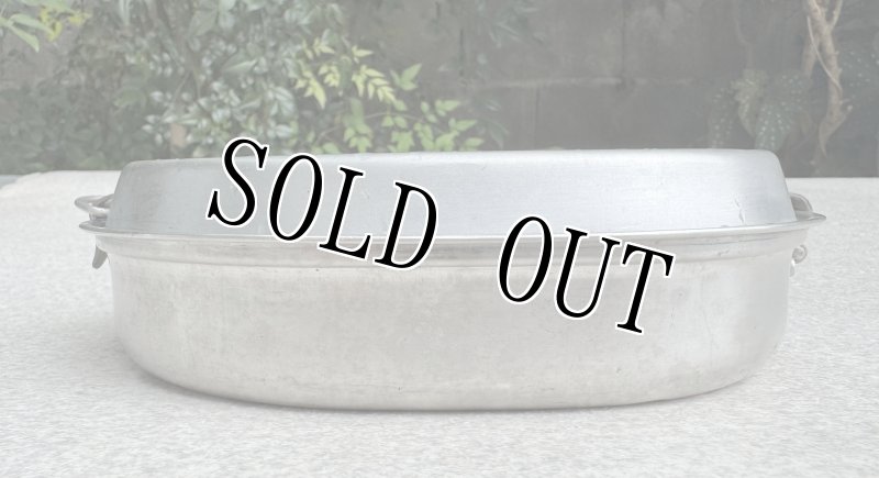 画像9: 米軍実物 沖縄戦 メスキットパン＆ナイフ・ホーク・スプーンセット1944年 メスティン  (9)