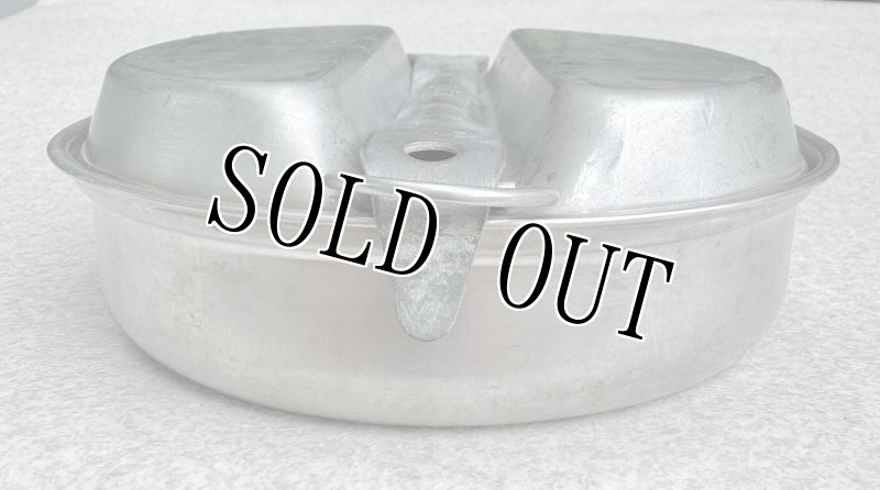 画像10: 米軍実物 沖縄戦 メスキットパン＆ナイフ・ホーク・スプーンセット1944年 メスティン  (10)