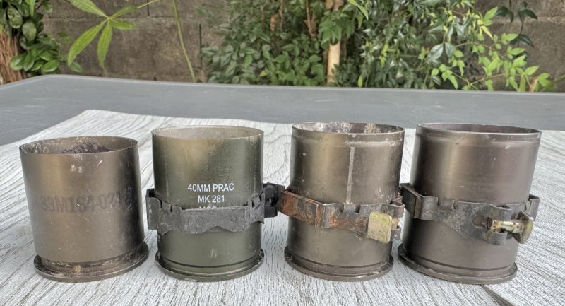 画像2: 米軍実物 40mmグレネード弾 1個セット リンク付 使用済 安全品 (2)