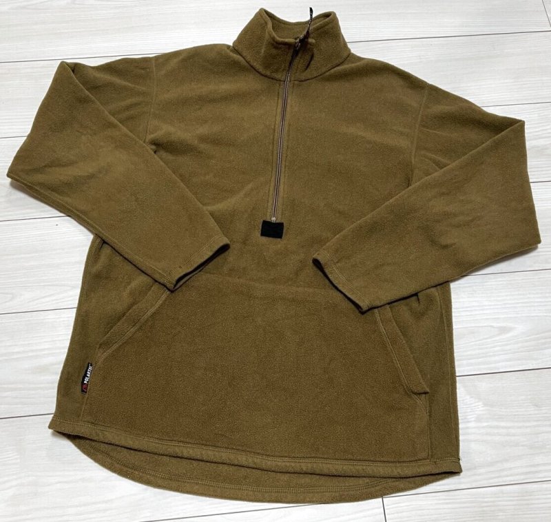 画像1: 米海兵隊実物 USMC ポーラテックフリース コヨーテ MEDIUM (1)