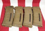 画像1: 米軍実物 MAGPUL PMAG 30 GEN M3 AR-15/M4/M16 30連マガジン   WINDOW 両窓 30rd マグ 5.56mm コヨーテタン 4個セット  (1)
