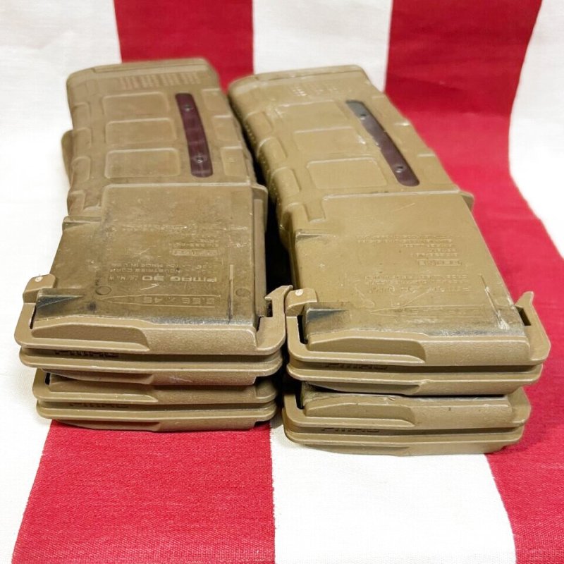 画像4: 米軍実物 MAGPUL PMAG 30 GEN M3 AR-15/M4/M16 30連マガジン   WINDOW 両窓 30rd マグ 5.56mm コヨーテタン 4個セット  (4)