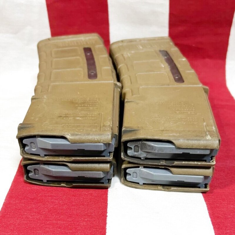 画像5: 米軍実物 MAGPUL PMAG 30 GEN M3 AR-15/M4/M16 30連マガジン   WINDOW 両窓 30rd マグ 5.56mm コヨーテタン 4個セット  (5)