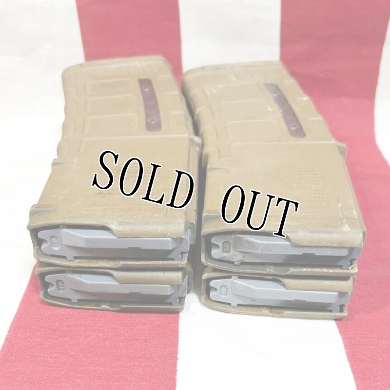 画像5: 米軍実物 MAGPUL PMAG 30 GEN M3 AR-15/M4/M16 30連マガジン   WINDOW 両窓 30rd マグ 5.56mm コヨーテタン　4個セット  (5)