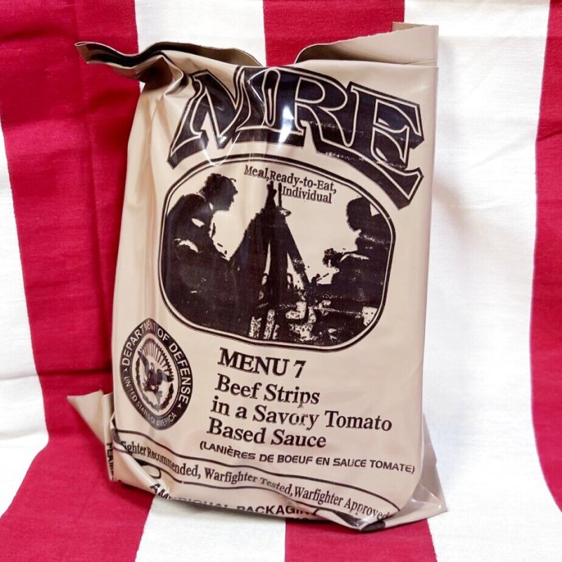 画像1: 米軍実物 2024年検【アメリカル】MREレーション/戦闘食 MENU-7 (1)