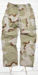 画像1: 米軍実物 デザート3C 迷彩カモフラージュパンツ M-R (1)