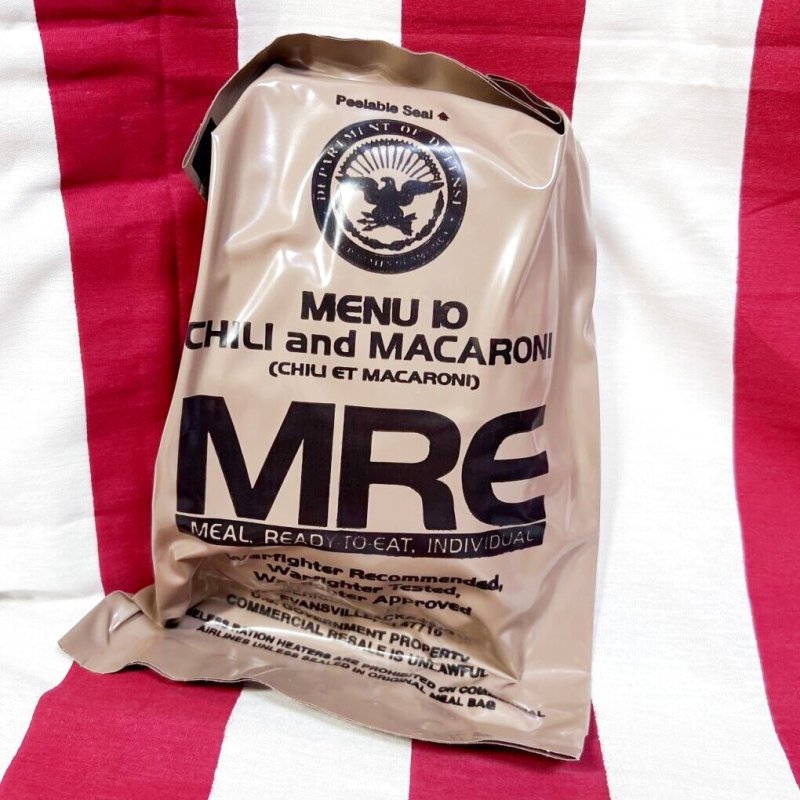 画像1: 米軍実物 2024年検【アメリカル】MREレーション/戦闘食 MENU-10 (1)