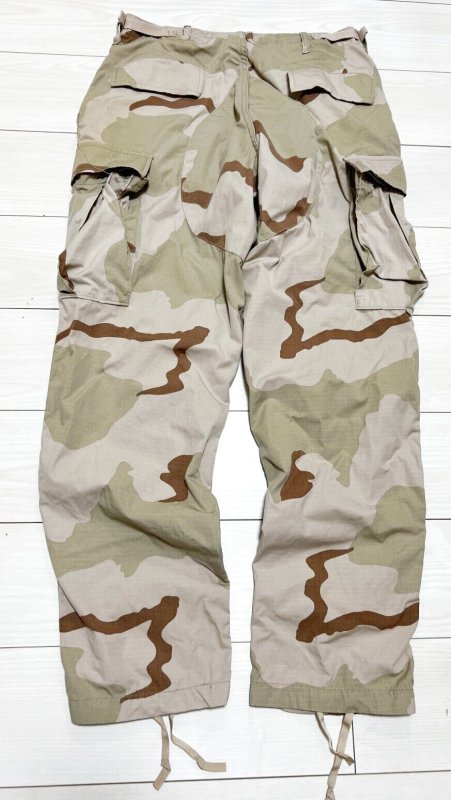 画像3: 米軍実物 デザート3C 迷彩カモフラージュパンツ M-R (3)