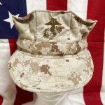 画像2: 米軍実物 USMC デザートマーパット CAP  MEDIUM (2)